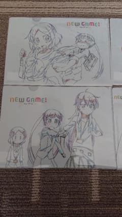 NEW GAME! 原画クリアファイル4種セットのサムネイル