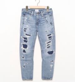 ungrid ダメージサルエルデニムパンツ24inchのサムネイル