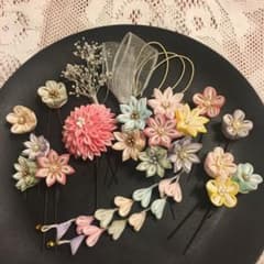 つまみ細工髪飾り、成人式、卒業式、前撮り、結婚式のサムネイル