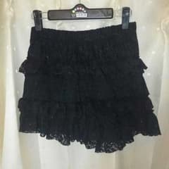 ＊総レース ショートパンツ ブラック ホワイトのサムネイル