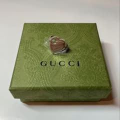 新品】GUCCI トレードマーク ハート リング 7号 シルバー 796357 