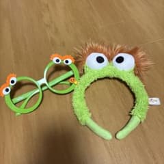 USJ セサミストリート　オスカー　カチューシャ　メガネ　セットのサムネイル