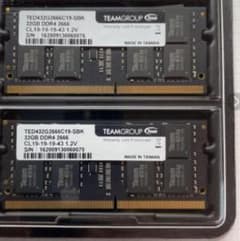TEAMGROUP  32GノートPC用メモリ（DDR4 so-dimm)のサムネイル