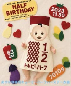 あやか様専用キューピーハーフバースデー衣装！のサムネイル
