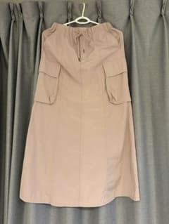 GU カーゴロングスカート ピンクベージュ Sのサムネイル