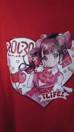 iLiFE! りり Tシャツ レッド XLサイズのサムネイル