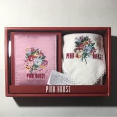 PINK HOUSE タオルハンカチとミラーのセット   新品のサムネイル