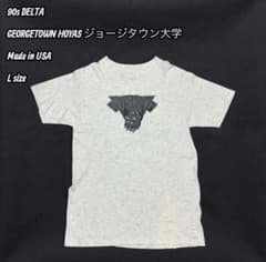90s USA製DELTA ジョージタウン大学 カレッジTシャツ L 刺繍のサムネイル