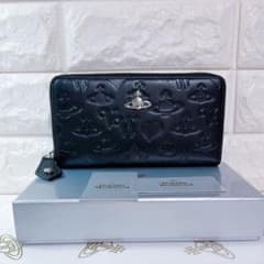 ショッパー付】Vivienne Westwood 長財布 ブラック マット - メルカリ