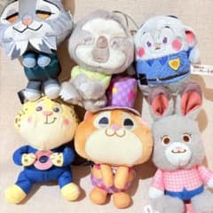 ズートピア　ぬいぐるみ　キーホルダー　ストラップ　まとめ売り　ディズニー