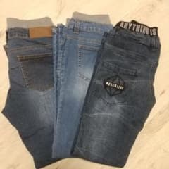 160サイズ デニムパンツ 3点セットのサムネイル