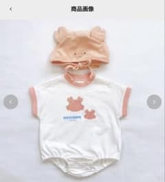HugChumFriends ロンパス+ボンネット80cm かに　バースデイのサムネイル