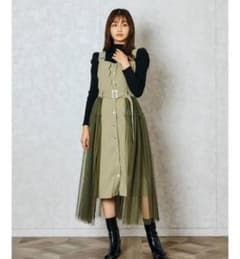 【らみ様専用】REDYAZELスカラップデザインドットチュールジャンパースカートのサムネイル