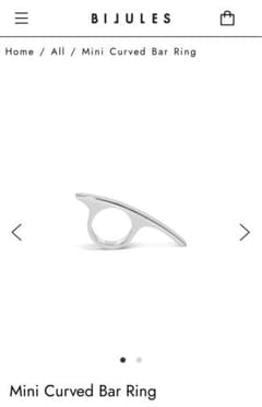 ドラゴンタトゥーの女 指輪 mini curved bar ring - メルカリ
