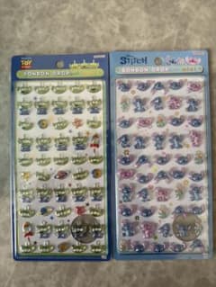 【正規品】ディズニー　ボンボンドロップシールミニ　2種セット　miniのサムネイル