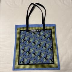 MARNI MARKET バンダナトート ブルーフラワー - メルカリ