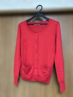ウール　カーディガン　レッド　le.coeur blancのサムネイル