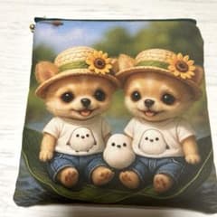フラットポーチねこ柄 両面パネル ❤️ハンドメイド - メルカリ