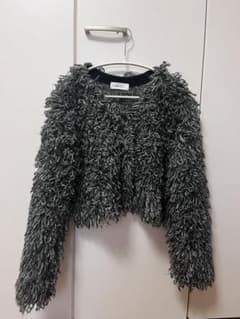 mila owen クロップドループヤーンカーディガン - メルカリ