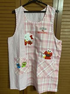【未使用】保育士エプロン（セサミ&キティー）のサムネイル