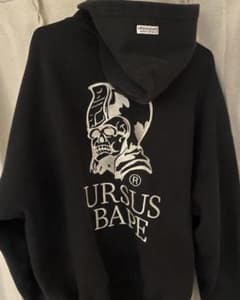 エイプジップパーカー　エイプパーカーURSUS BAPE ブラックパーカー Mのサムネイル