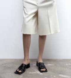 ZARA ソフトレザーミュール　サンダル　36