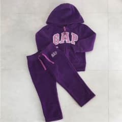 baby GAP セットアップ  裏起毛 100cm パープルのサムネイル