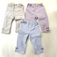 キッズ ロングパンツ 長ズボン　3点セット any fam 100cmのサムネイル