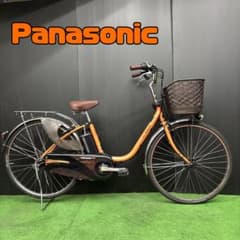 電動自転車 Panasonic Lithium vivi DX オレンジ　60★ 電動自転車 Panasonic Lithium vivi DX オレンジ 60☆ - メルカリ