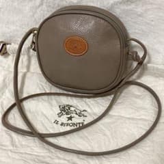 極美品 イルビゾンテ ショルダーバッグ ラウンド クロスボディバッグ 