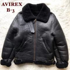 希少✨90's AVIREX B-3 リアルムートン　シープスキン　38 レザー 人気✨90's AVIREX B-3 リアルムートン シープスキン 36 レザー - メルカリ