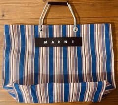 【美品】MARNI マルニ ストライプトートバッグ 紗栄子さん着用　畳まず発送 美品】MARNI マルニ ストライプトートバッグ 紗栄子さん着用 畳まず