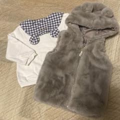 くまさんコーデ  2点セット　90cmのサムネイル