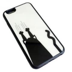 iphone6s ケース 猫 モノクロ かわいい iphone6も可のサムネイル
