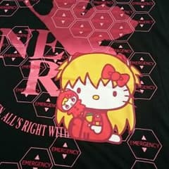 キティ、エヴァコラボTシャツ5L(^3^)/のサムネイル