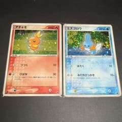 アチャモ ミズゴロウ 2枚セット 渦巻きホロ 十字 大玉 スターターデッキ アチャモ ミズゴロウ 2枚セット 渦巻きホロ 十字 大玉 スターター