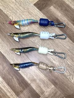 SHIMANO エギ　セフィア　フラッシュブースト　4本セット　カラビナ付きのサムネイル