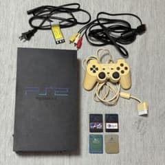 PS2 本体、メモリーカード他付属品、ソフト 14本セットまとめ売りのサムネイル