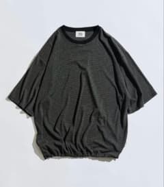 【美品】メンズ　ユニセックス　ボーダーTシャツ　ドローコード付きのサムネイル