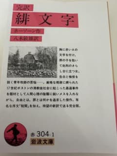 完訳・緋文字／ホーソーン　岩波文庫のサムネイル