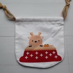 奈良の鹿 巾着袋のサムネイル