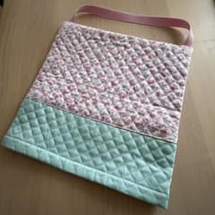 防災頭巾カバー いちご ミント 座布団タイプ ハンドメイド 入学 - メルカリ