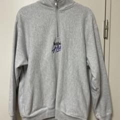 HUF world wide ハーフジップ グレー Mのサムネイル