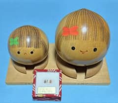 木製こけし人形及び日本一米粒こけしセットのサムネイル