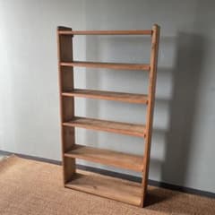 古家具 無垢材 組み木棚 昭和レトロ 飾り棚 本棚 シェルフ アンティーク 古家具 無垢材 昭和レトロ 飾り棚 本棚 シェルフアンティーク - メルカリ