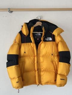 ノースフェイス ダウンジャケット レディース 2XL イエロー(メンズ 