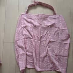 授乳ケープ ピンク ドット柄