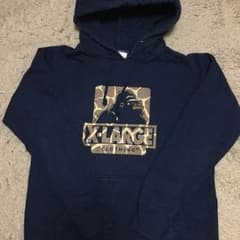 X-LARGE パーカー 紺のサムネイル
