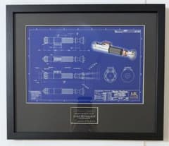 STAR WARS マスターレプリカブループリント ライトセイバー パネル STAR WARS マスターレプリカブループリント ライトセイバー パネル