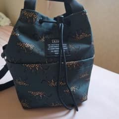 Kiu 巾着 ショルダーバッグ レオパード柄のサムネイル